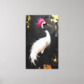 Crane Art  - Contemporary Asian‑Inspired Design キャンバスプリント (正面)