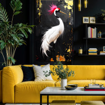 Crane Art  - Contemporary Asian‑Inspired Design