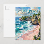 Crane Beach Barbados ポストカード (正面/裏面)