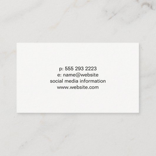 Crane | Construction | Builder  名刺 (裏面)