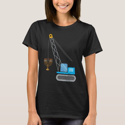 Crane Construction Chanukah Pajamas Toddler Boys H Tシャツ (正面)