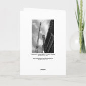 Crane & Counterweight Construction Equipment Photo サンキューカード (裏面)