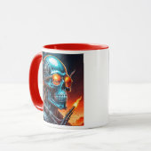 Crâne cybernétique en fusion. マグカップ (正面左)