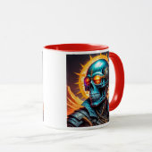 Crâne cybernétique sous un soleil ardent. マグカップ (正面右)