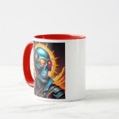 Crâne cybernétique sous un soleil ardent. マグカップ (正面左)