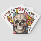 Crâne fleuri トランプ (裏面)