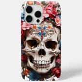 💀 Crâne Fleuri Élégant 🌸 Case-Mate iPhoneケース (裏面)
