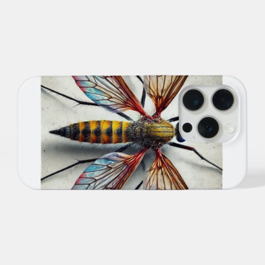 Crane Fly 060824IREF220 - Watercolor iPhoneケース (裏面横)