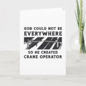 Crane Operator God Could Not Be Driver Worker カード (正面)