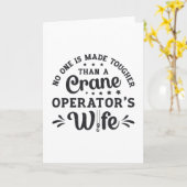 Crane Operator's Wife Construction Site Worker カード (黄色い花)