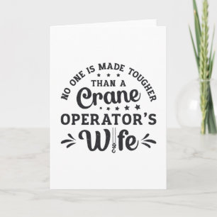 Crane Operator's Wife Construction Site Worker カード