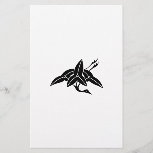 Crane-shaped arrowhead 便箋 (正面)