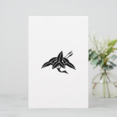 Crane-shaped arrowhead 便箋 (スタンド正面)