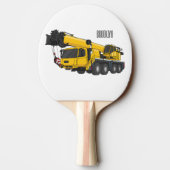Crane truck cartoon illustration 卓球ラケット (裏面)