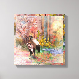 CRANES 日本の "Rising Sun"キャンバス印刷 キャンバスプリント