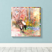 CRANES 日本の "Rising Sun"キャンバス印刷 キャンバスプリント (インサイチュ (ウッドフロア))