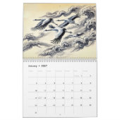 Cranes in Ink – A Journey Through Seasons 2026 カレンダー (1月 2027)