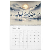 Cranes in Ink – A Journey Through Seasons 2026 カレンダー (2月 2027)