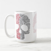 Crânio Estilo Colorido コーヒーマグカップ (左)
