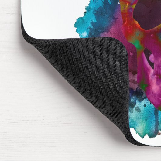 Crânio - Explosão de tinta (Skull - Ink Blast) マウスパッド (コーナー)