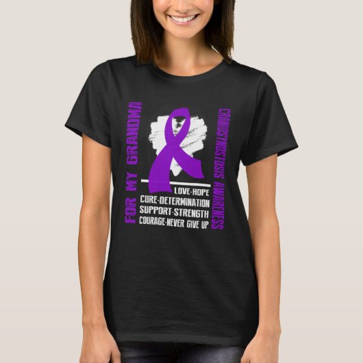 CRANIOSYNOSTOSIS Awareness For my grandma Tシャツ (正面)