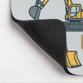 Crank It Up Dig It Lets Roll Construction Machine マウスパッド (コーナー)