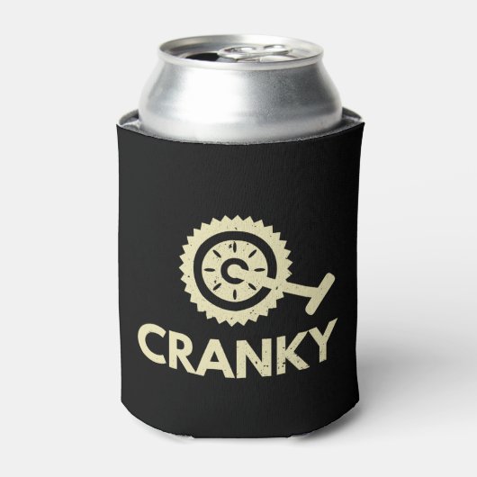 Cranky / Bicycle/ Cyclist 缶クーラー (缶正面)