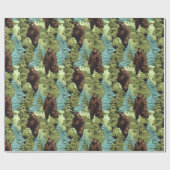 Cranky Bigfoot Deep in The Woods ラッピングペーパー (フラット)