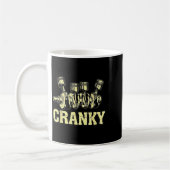 Cranky Car Engine Crankshaft Fathers Day Dad Men H コーヒーマグカップ (左)