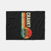 Cranky Car Engine Crankshaft Fathers Day Dad Men H フリースブランケット (正面(横))