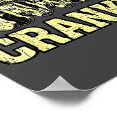 Cranky Car Engine Crankshaft Fathers Day Dad Men H ポスター (角)