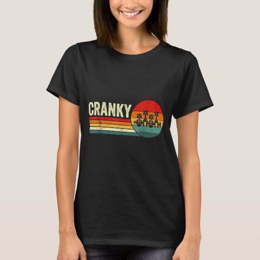 Cranky Car Engine Crankshaft Fathers Day Dad Men H Tシャツ (正面)