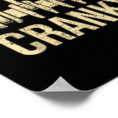 Cranky Car Engine Crankshaft Lover Mechanics Fathe ポスター (角)