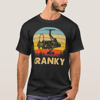 Cranky Fishing Reel Retro Vintage Fisher funny Tシャツ