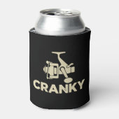 Cranky Funny Gift Ideas For Fishing Lover 缶クーラー (缶正面)
