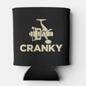 Cranky Funny Gift Ideas For Fishing Lover 缶クーラー (裏面)