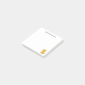 Cranky Orange Tabby Cat Custom Text ポストイット (アングル)