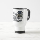 Cranky Runner Endless Waiting Funny Ultramarathon トラベルマグ (正面右)