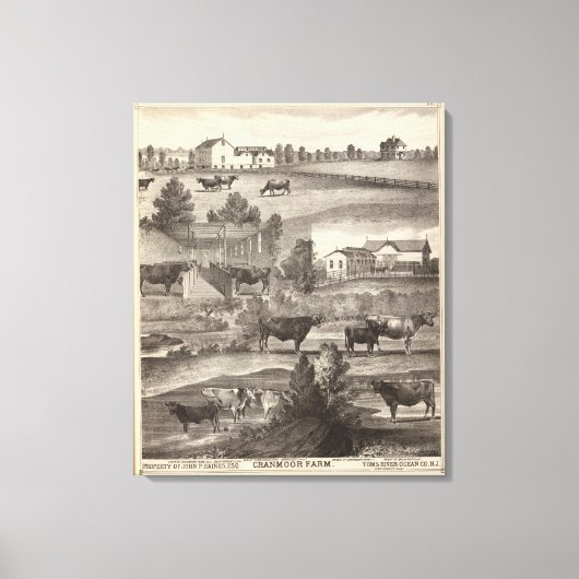 Cranmoor Farm, Toms River, NJ キャンバスプリント (正面)