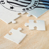 crans-montanaスイスのスキーポスター ジグソーパズル (側面)