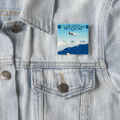 crans-montanaスイスのスキーポスター 缶バッジ (インサイチュ)