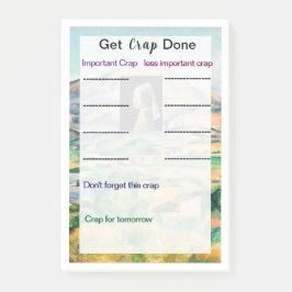 Crapをポストイットのノートに書き込む ポストイット