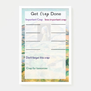 Crapをポストイットのノートに書き込む ポストイット