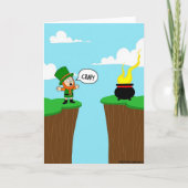 Crap Leprechaun Fortune Funny Card カード (正面)