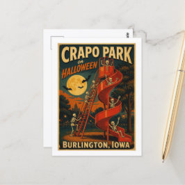 Crapo Park on Halloween Burlington Iowa ポストカード
