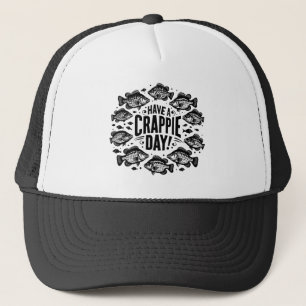 Crappieおもしろい Day魚釣りを持つ キャップ