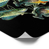 Crappie Bluegill Fishing Shirts Hoodies Black Fly  ポスター (角)