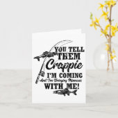 Crappie Fishing Angler  カード (黄色い花)