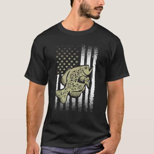 Crappie Fishing Flag  Cool Crappie Fishing Tシャツ (正面)