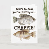 Crappie Get ユーモアのある Well Card カード (正面)